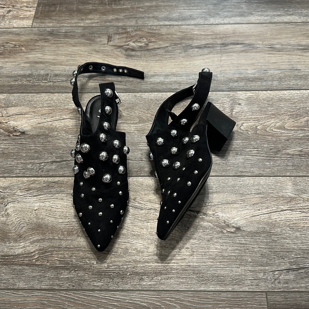 Black Studded Booties